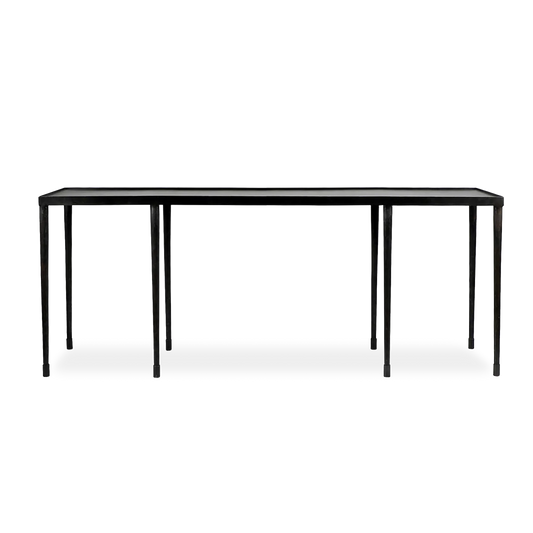 Steven Console Table hand-hammered legs
