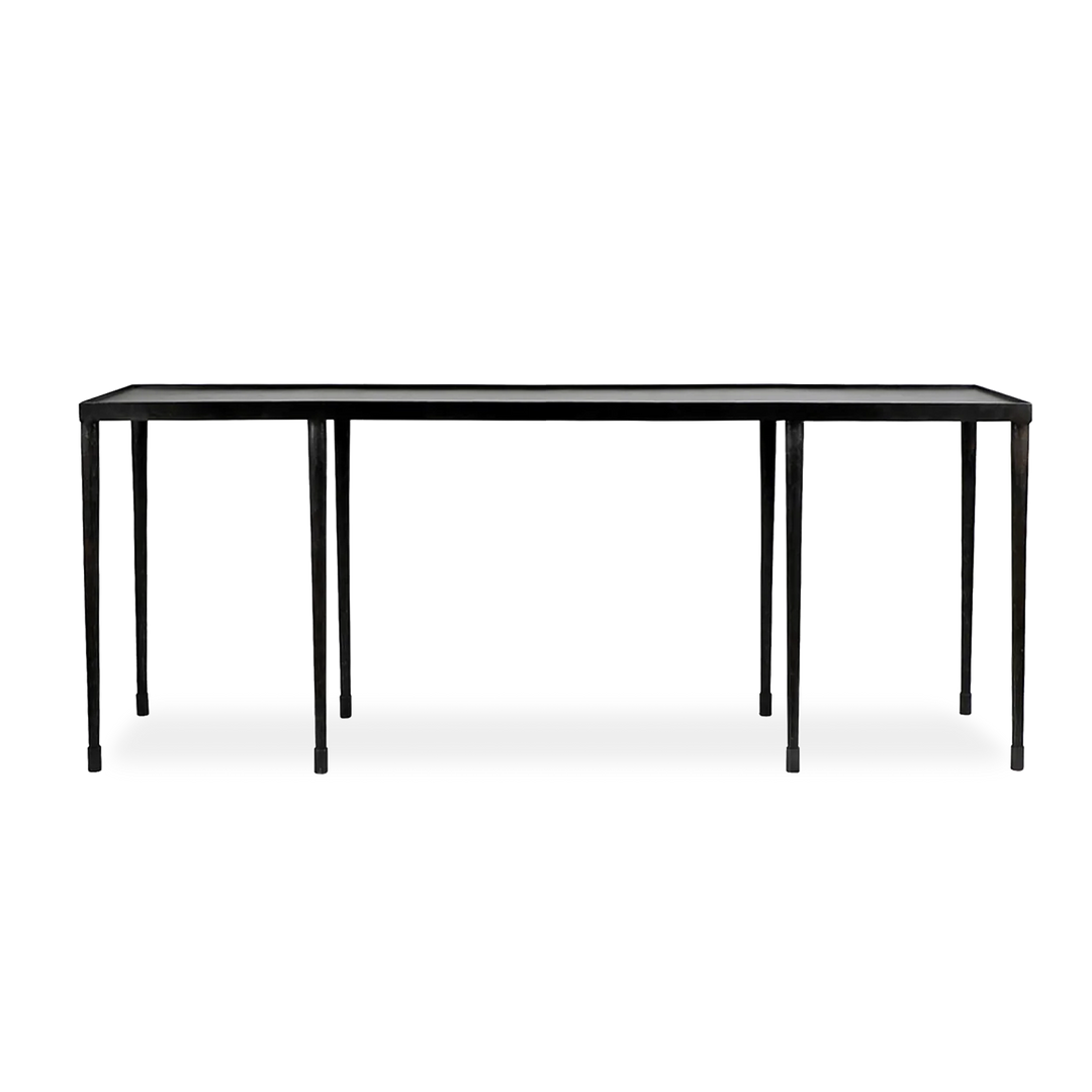 Steven Console Table hand-hammered legs