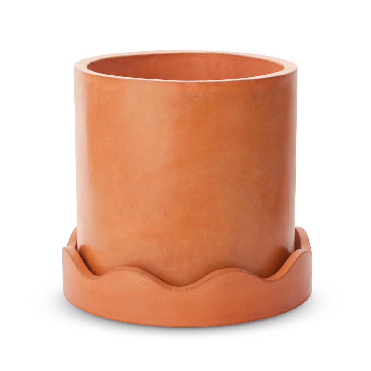 Large Terracotta Wave Pot