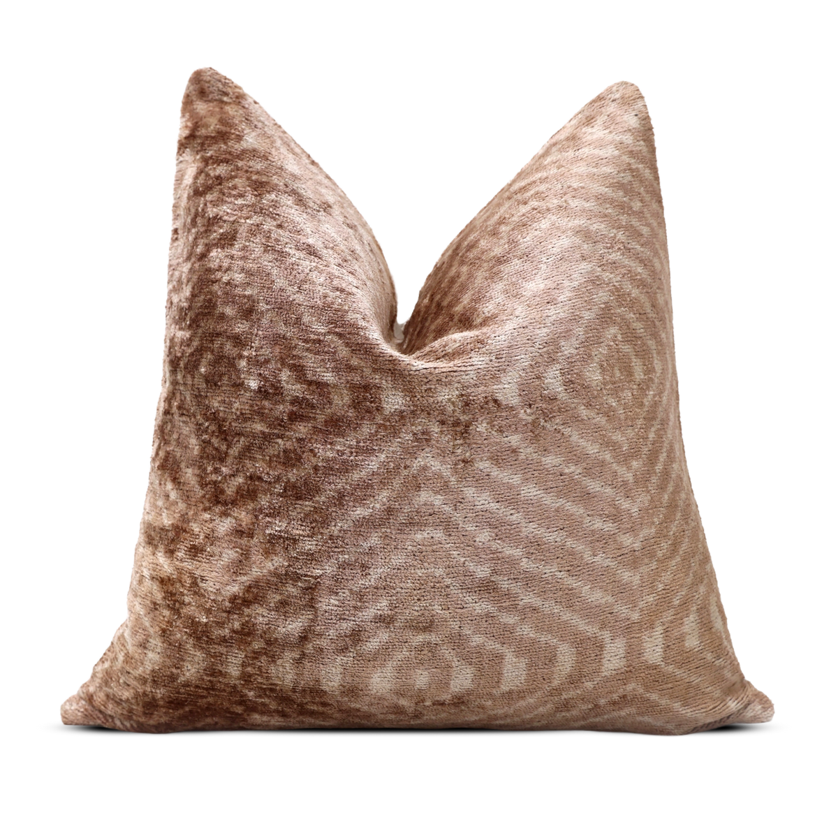 Tommy Hand Knotted Silk Pillow toffee brown