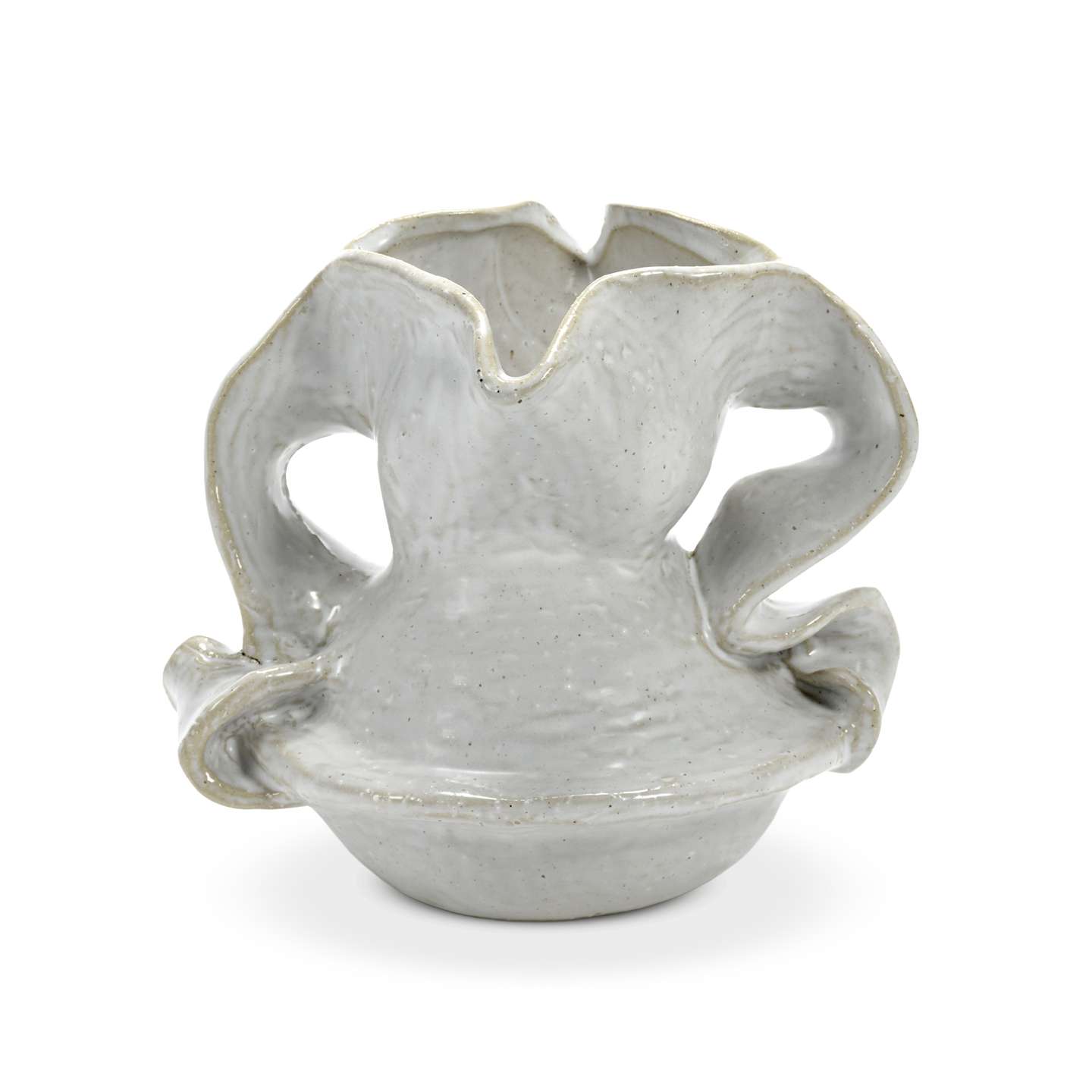 Vase White Rosie 02