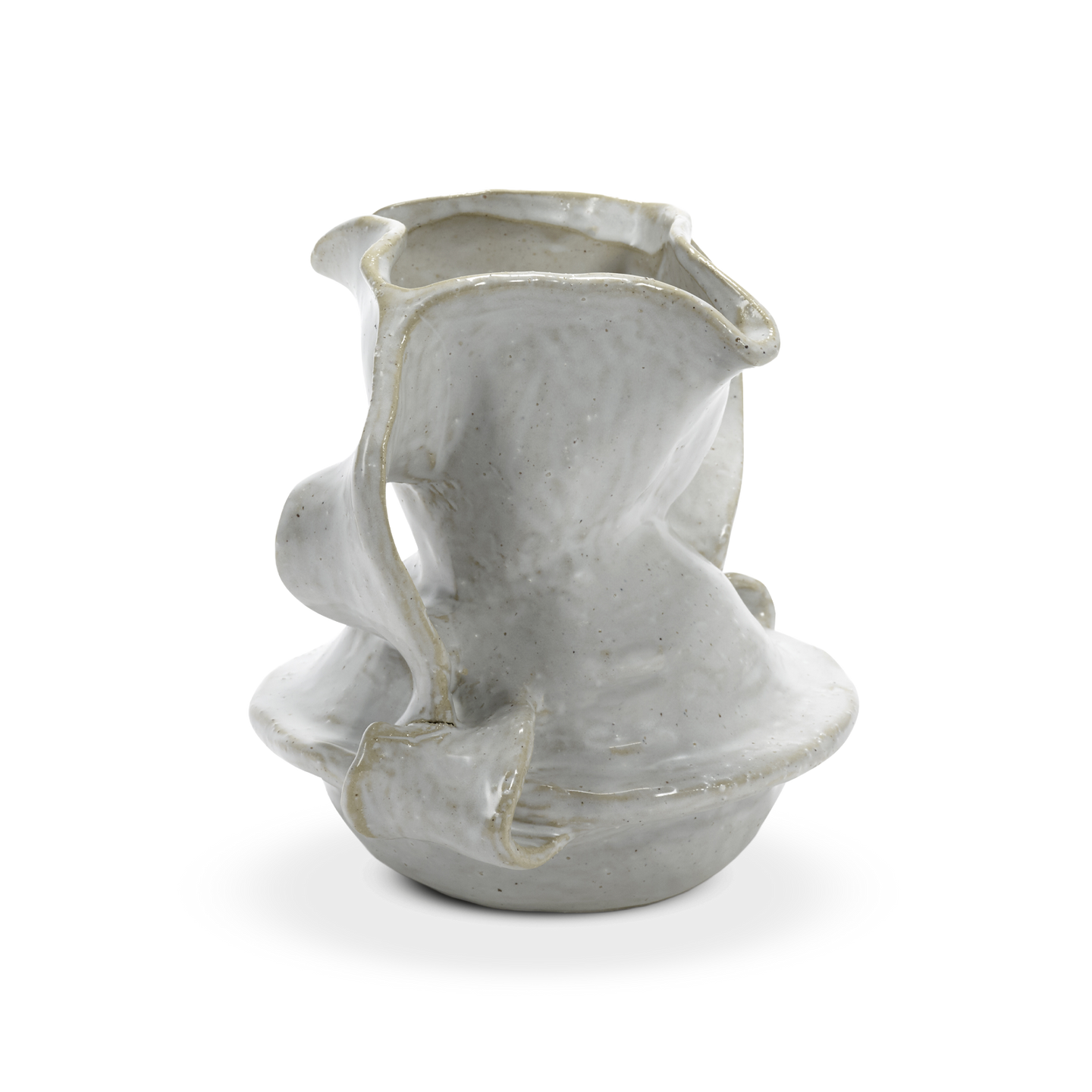 Vase White Rosie 02