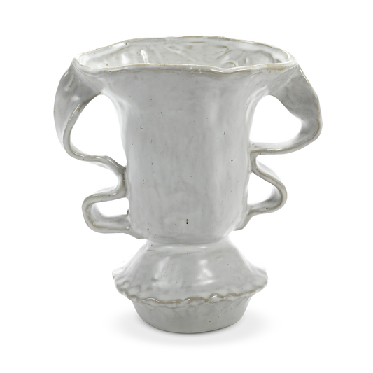Vase White Rosie 03