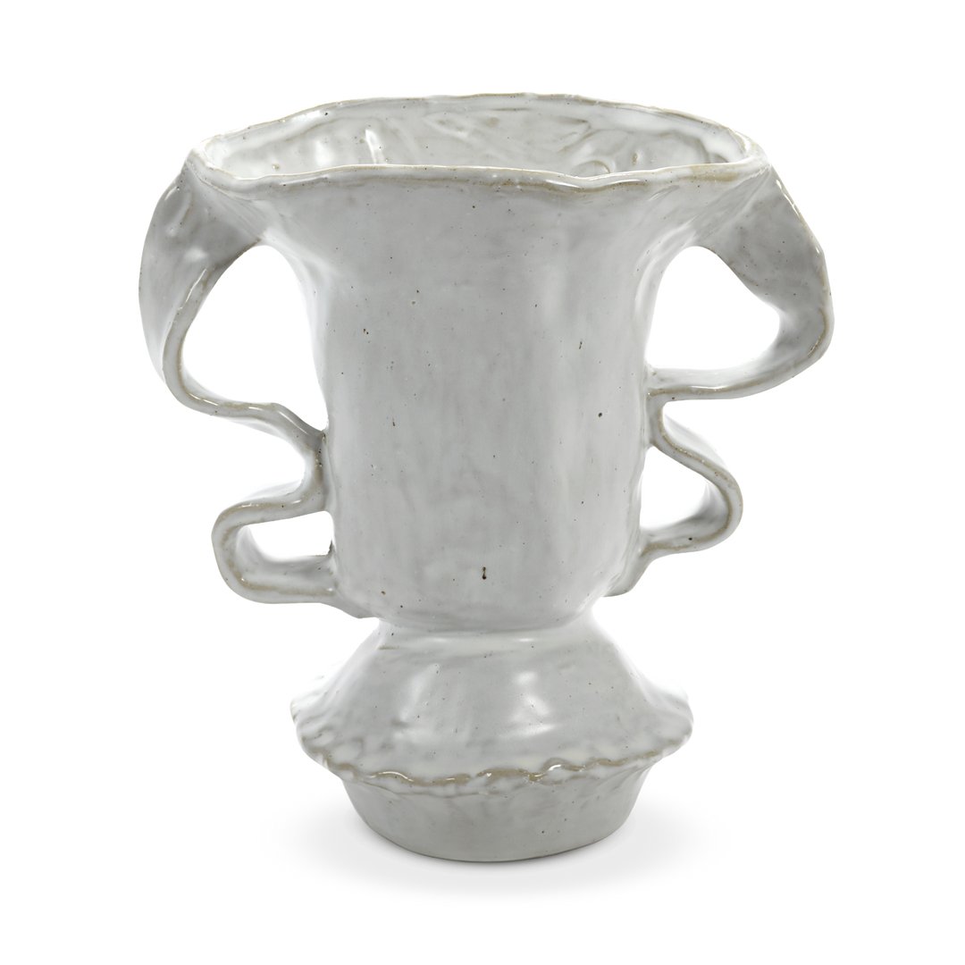 Vase White Rosie 03