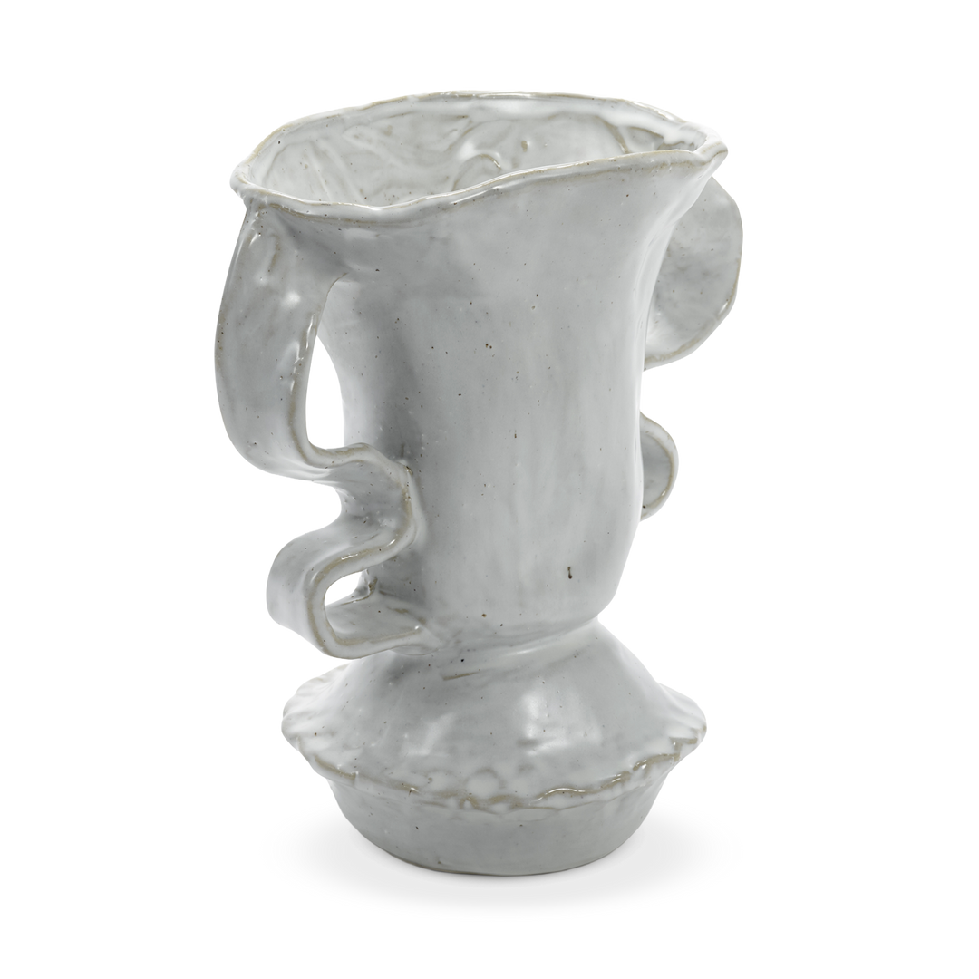 Vase White Rosie 03
