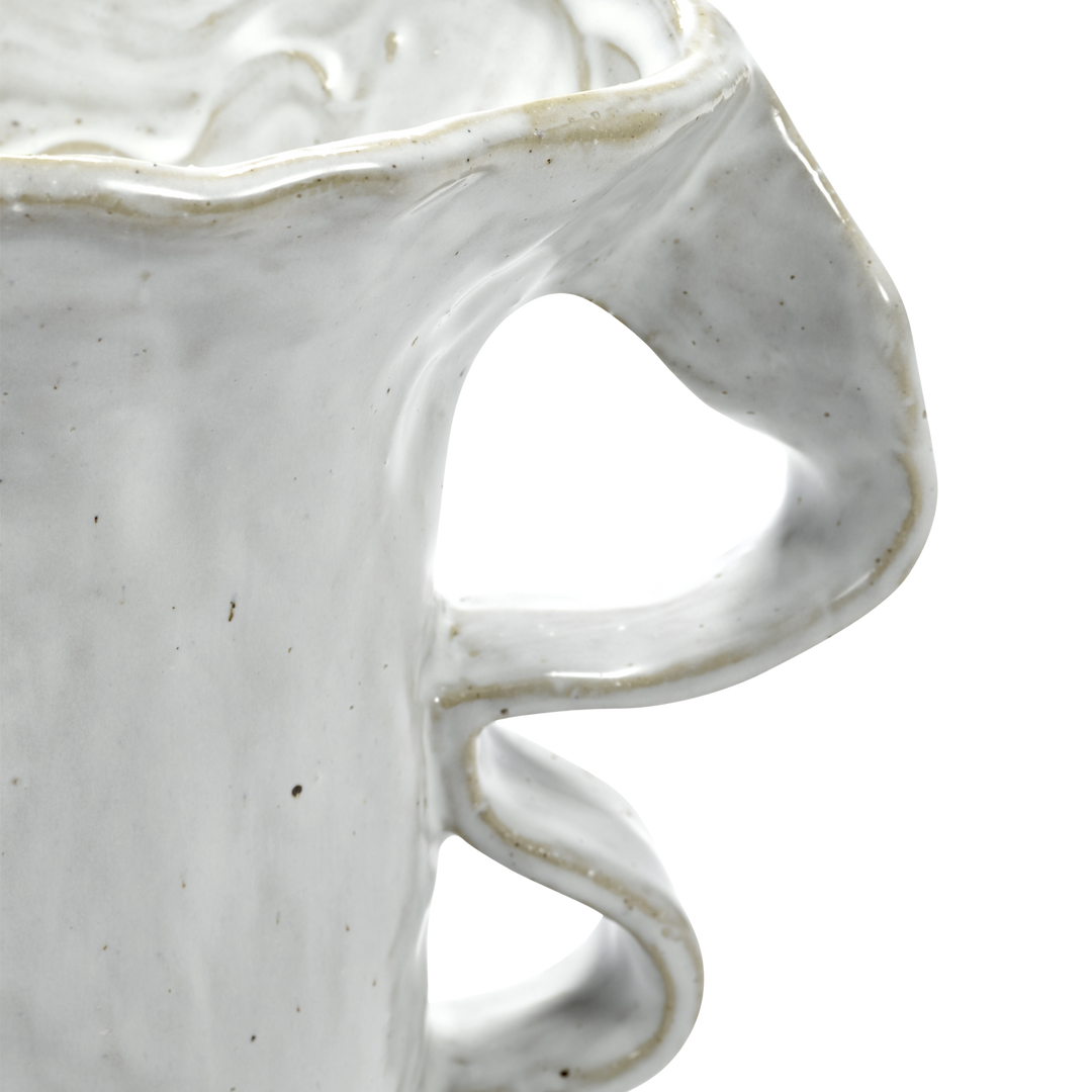 Vase White Rosie 03