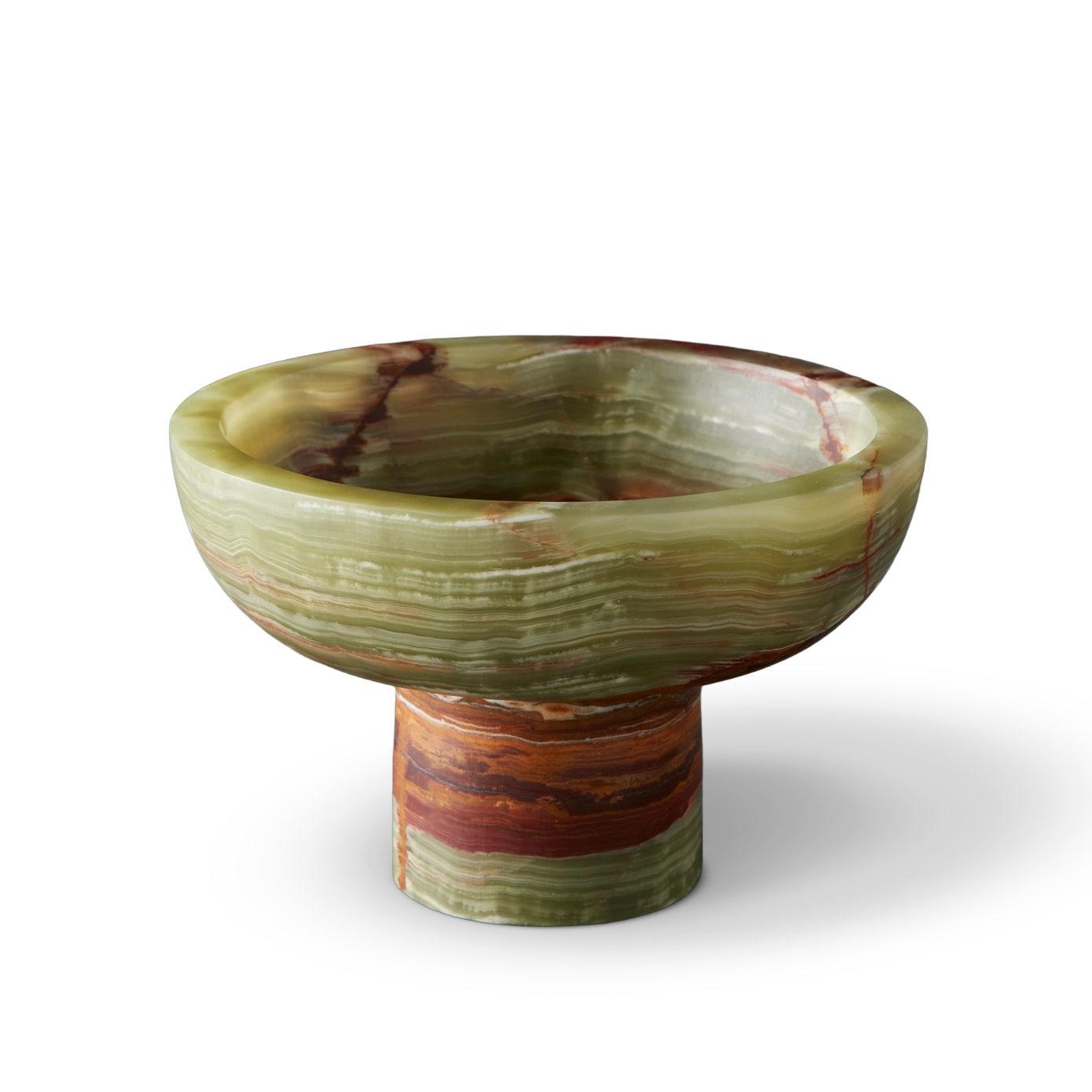 Verde Onyx 10" Footed Bowl