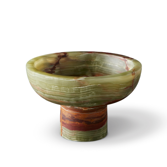 Verde Onyx 10" Footed Bowl