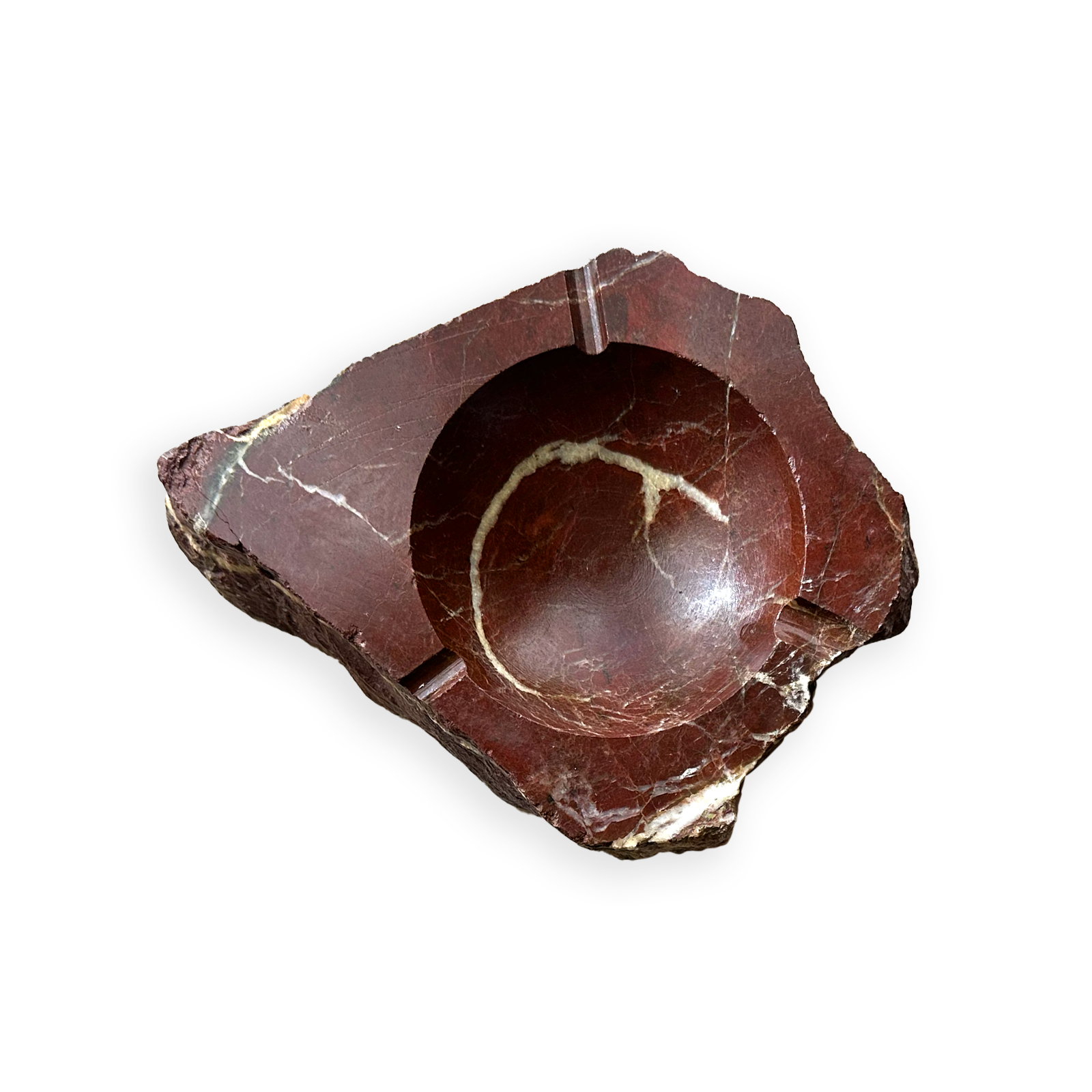 Vintage Red Marble Catchall 