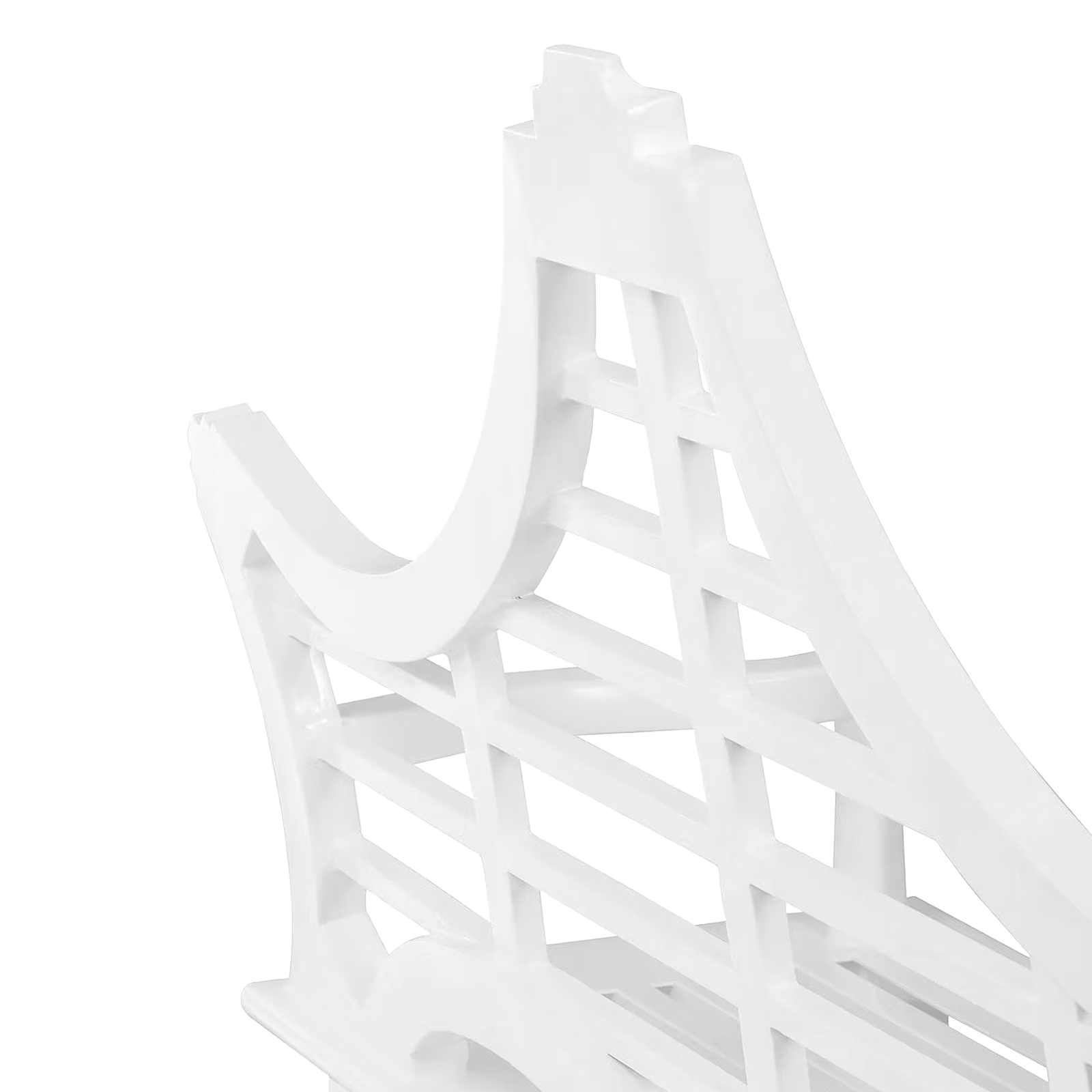 White Promenade Bench detail