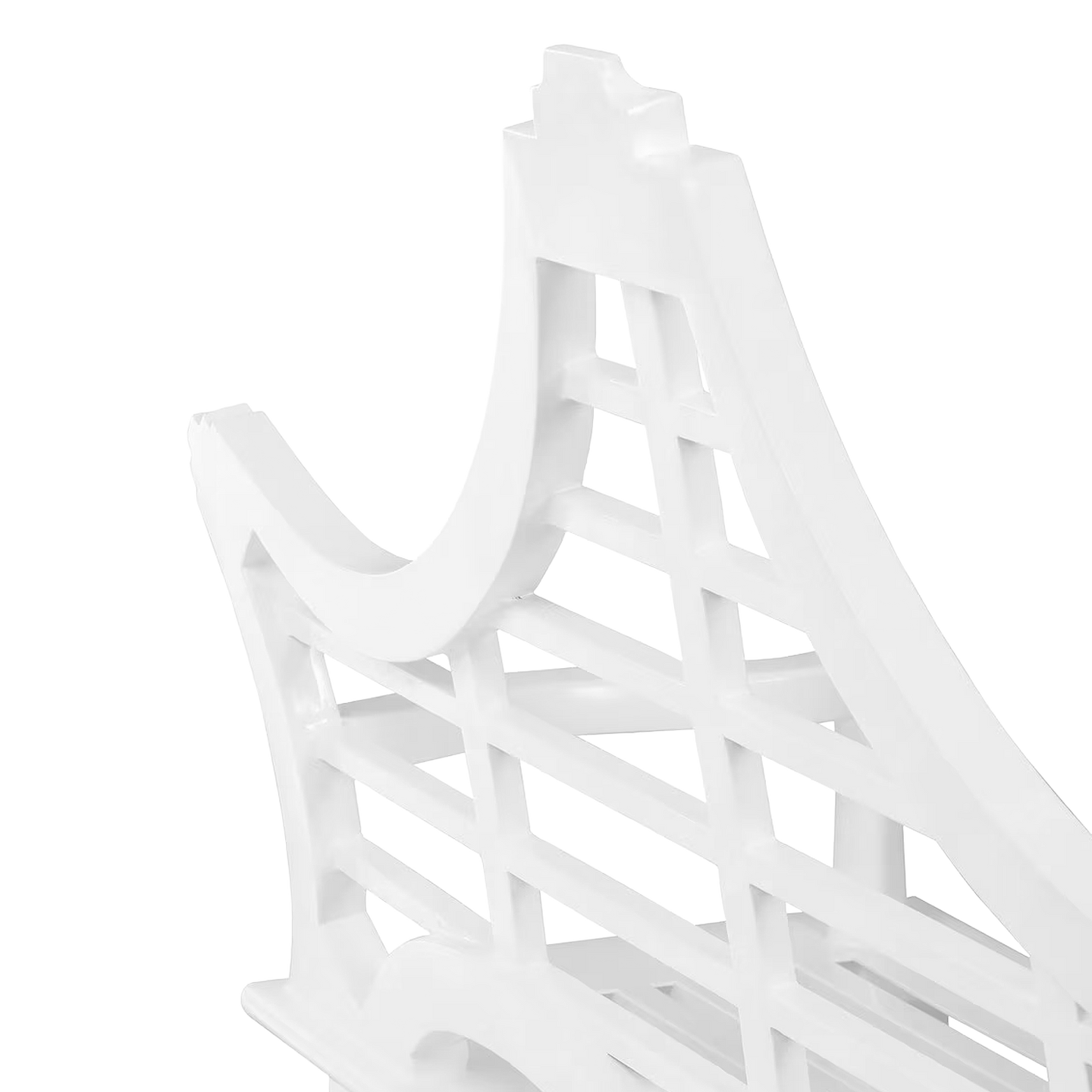 White Promenade Bench detail