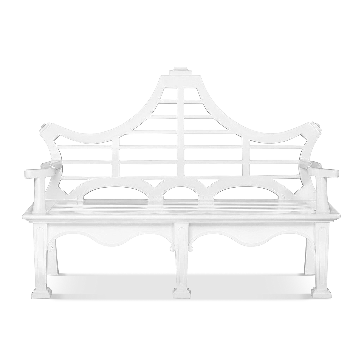 White Promenade Bench