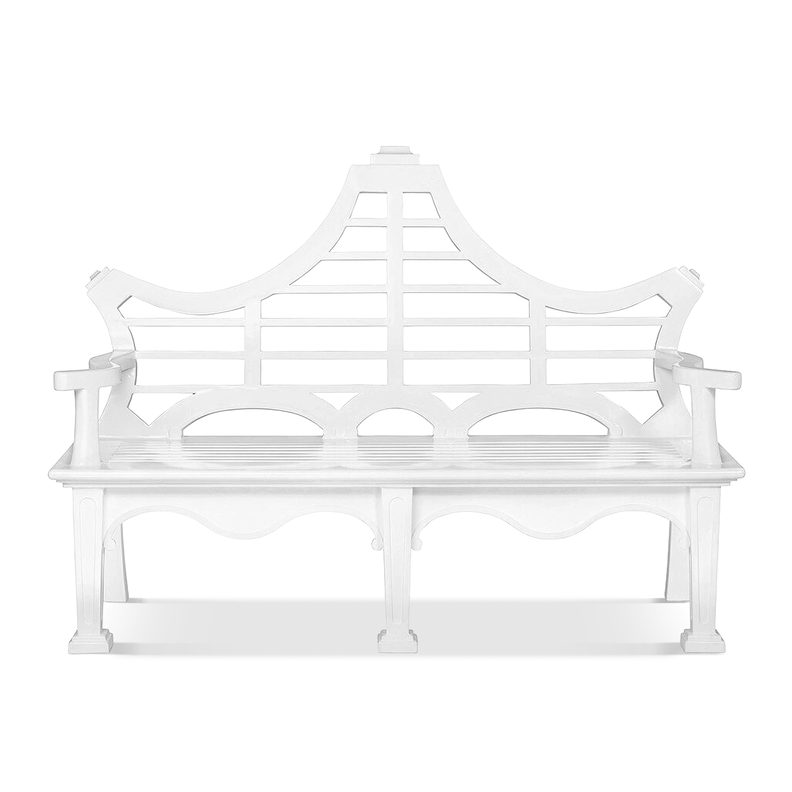 White Promenade Bench