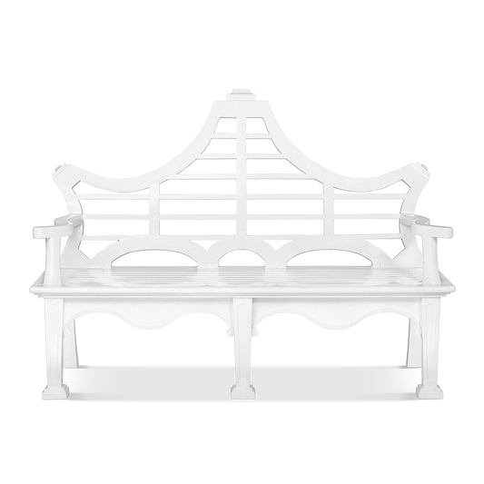 White Promenade Bench