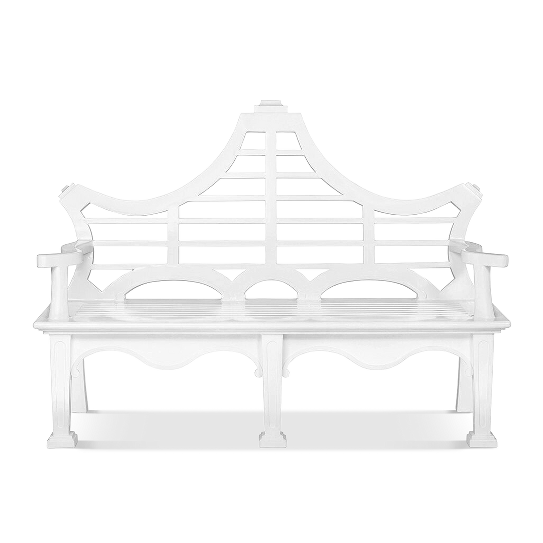 White Promenade Bench