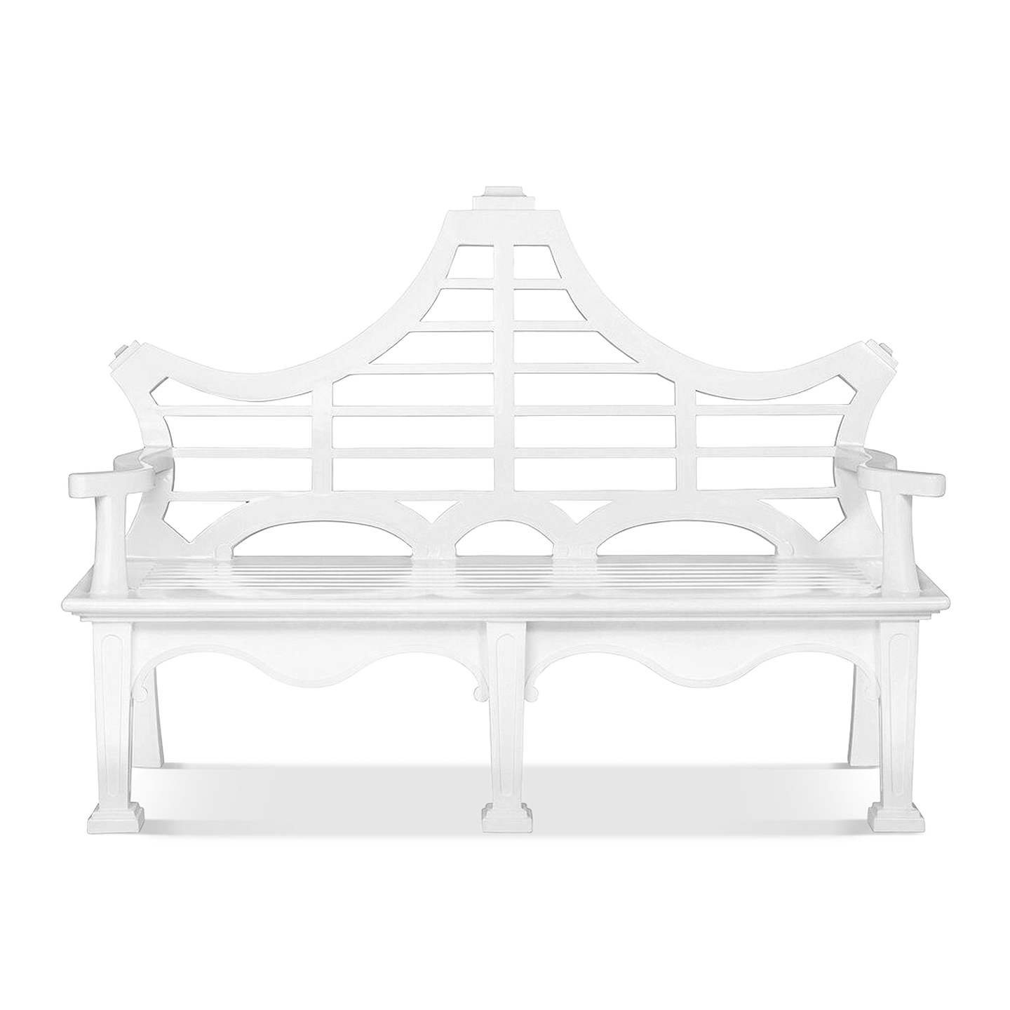 White Promenade Bench