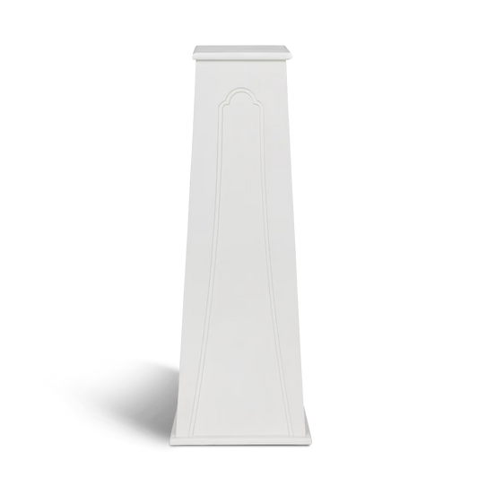 Whitewashed Wood Pedestal