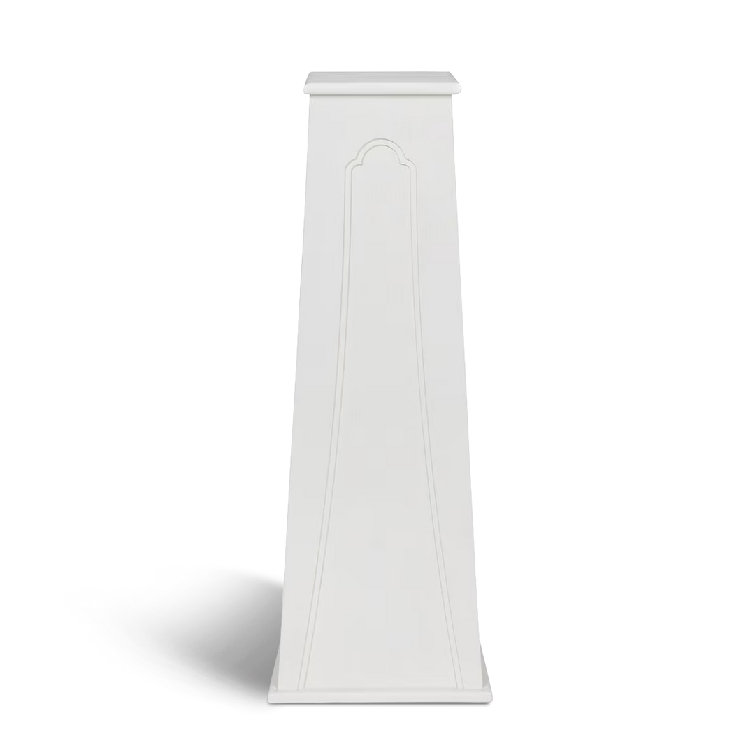 Whitewashed Wood Pedestal