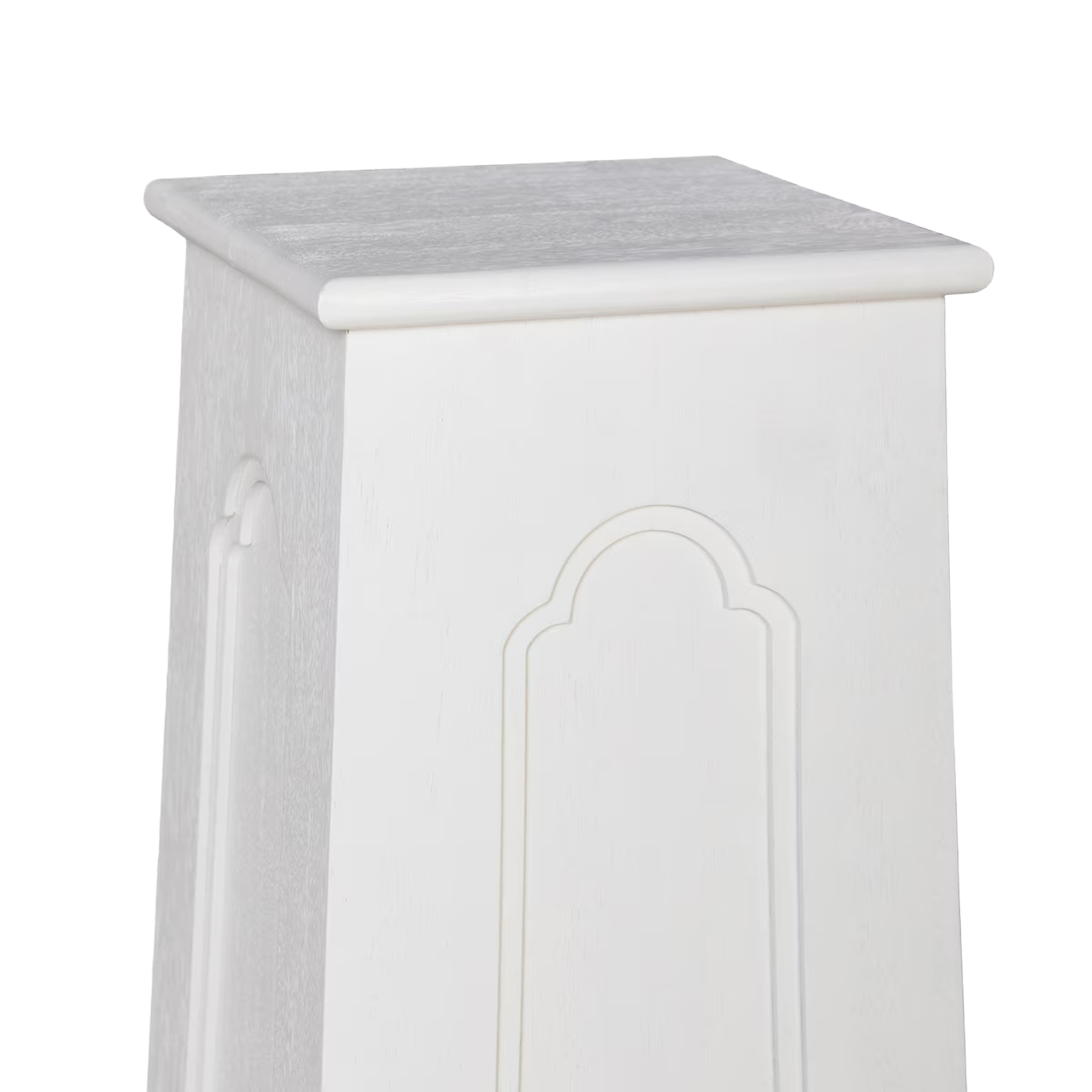 Whitewashed Wood Pedestal