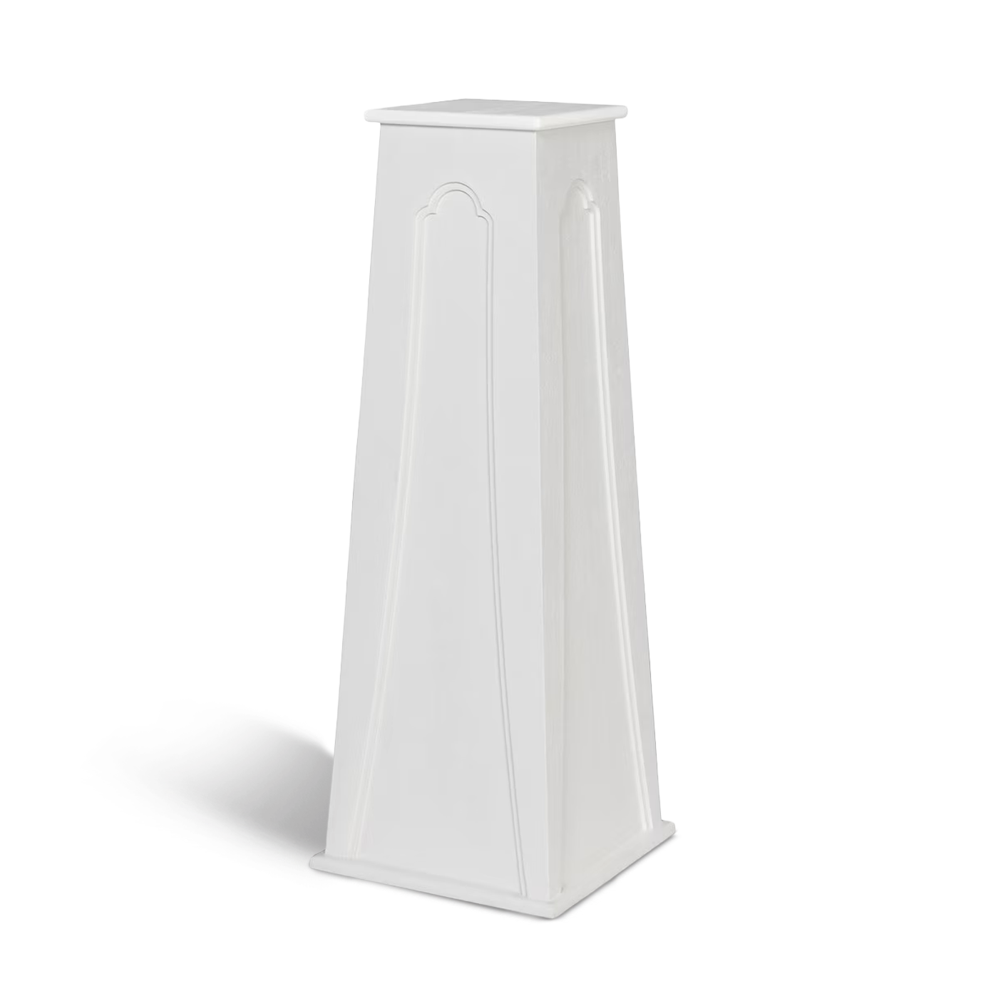 Whitewashed Wood Pedestal