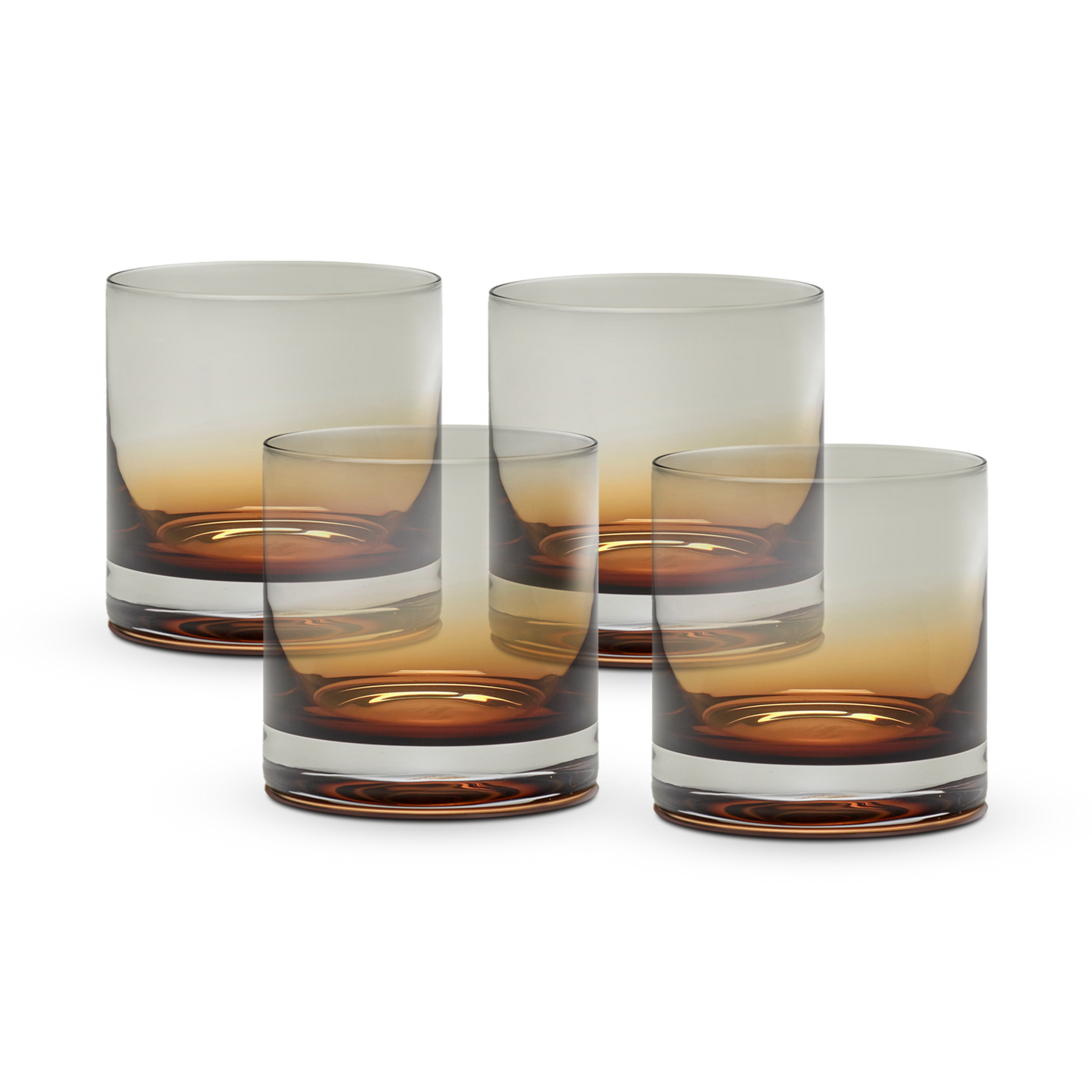 Zuma Whiskey Glasses Set of 4 - Amber