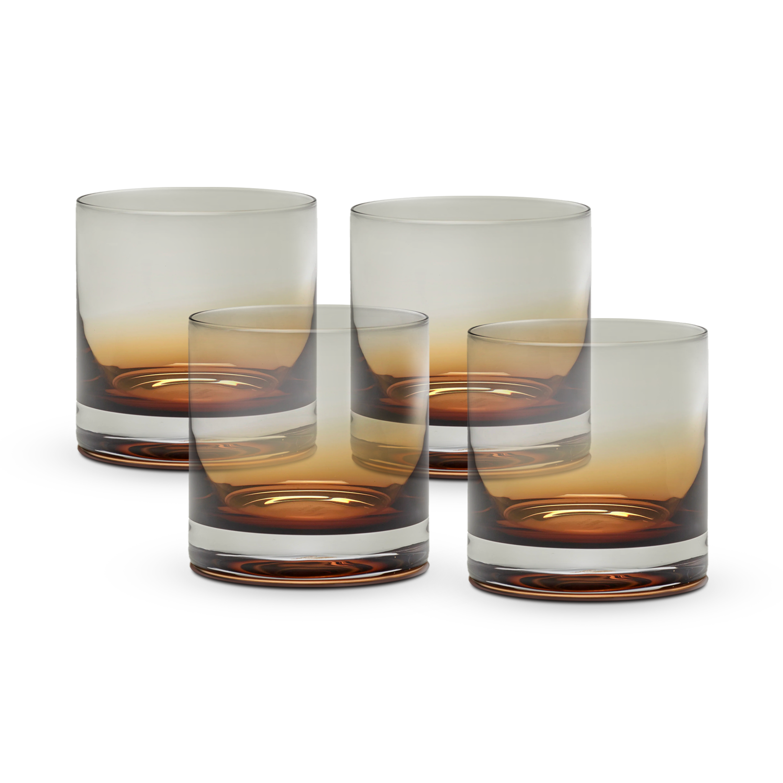 Zuma Whiskey Glasses Set of 4 - Amber
